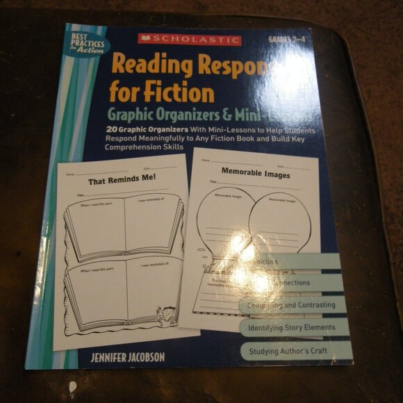 Reading Response for Fiction Graphic Organizers & Mini-Lessons Education Aid - Picture 1 of 3